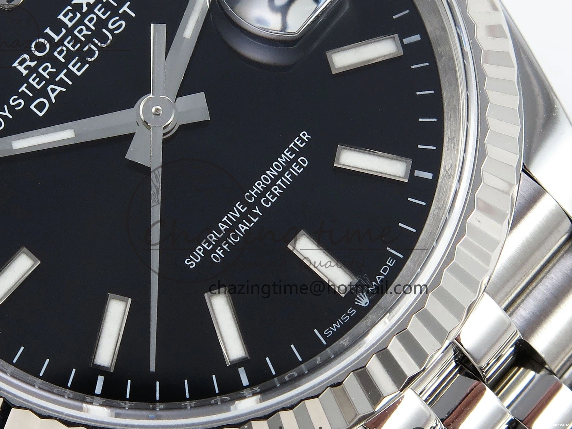 0105 DateJust 36 126234 APF 1:1 Best Edition 904L Steel Black Sitck Dial on SS Jubilee Bracelet VR UrbanStyle 1584